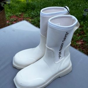 Off-White Rain Boots